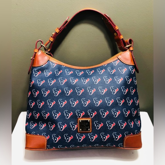 Dooney & Bourke NFL Houston Texans Handbag Erica Large Hobo Shoulder Bag Purse - Picture 1 of 16